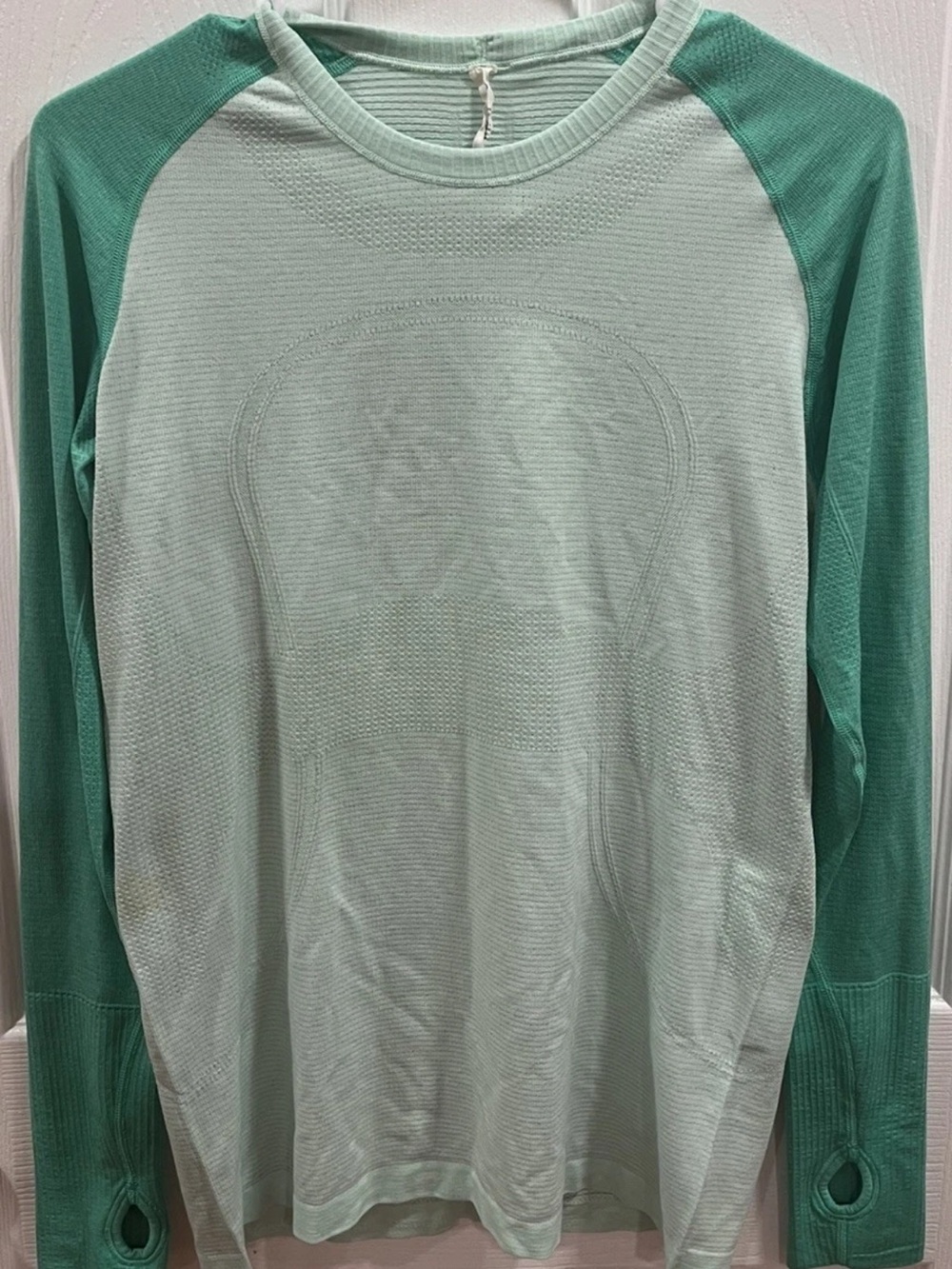 Lululemon Swiftly Tech Long Sleeve Crew 2.0 Mint And Jade Green Women’s Size 10